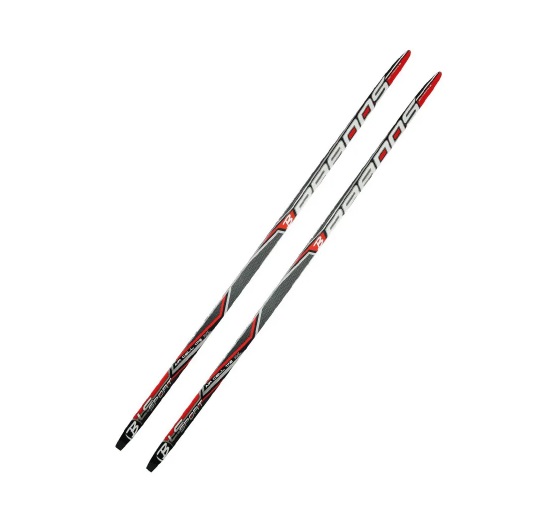 Беговые лыжи STC LS Sport 1 сорт черный/красный, 200 см